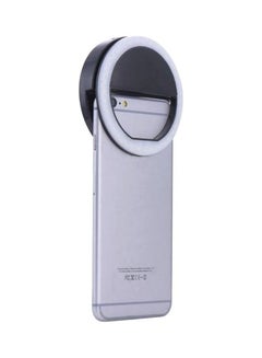 Generic Portable Selfie LED Ring Flash Black  - Image 3