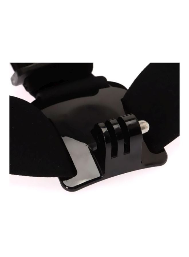 Elastic Adjustable Head Strap Belt Mount Black  - Image 2