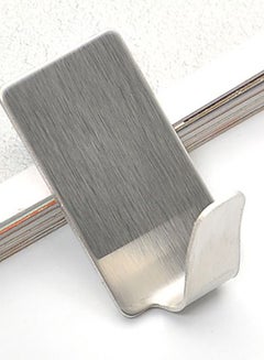 Generic 8-Piece Adhesive Wall Hook Set Silver  - Image 2