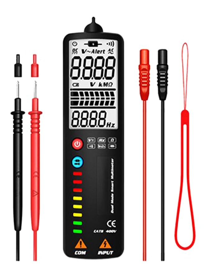 Dual Mode Intelligent Detection Multimeter With Connection Wires Black/Red  - Image 1
