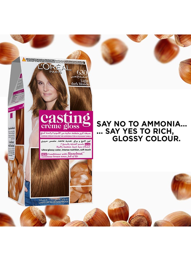 L'OREAL PARIS - Casting Creme Gloss No Ammonia Hair Color 630 Light Dark Blonde - Image 1