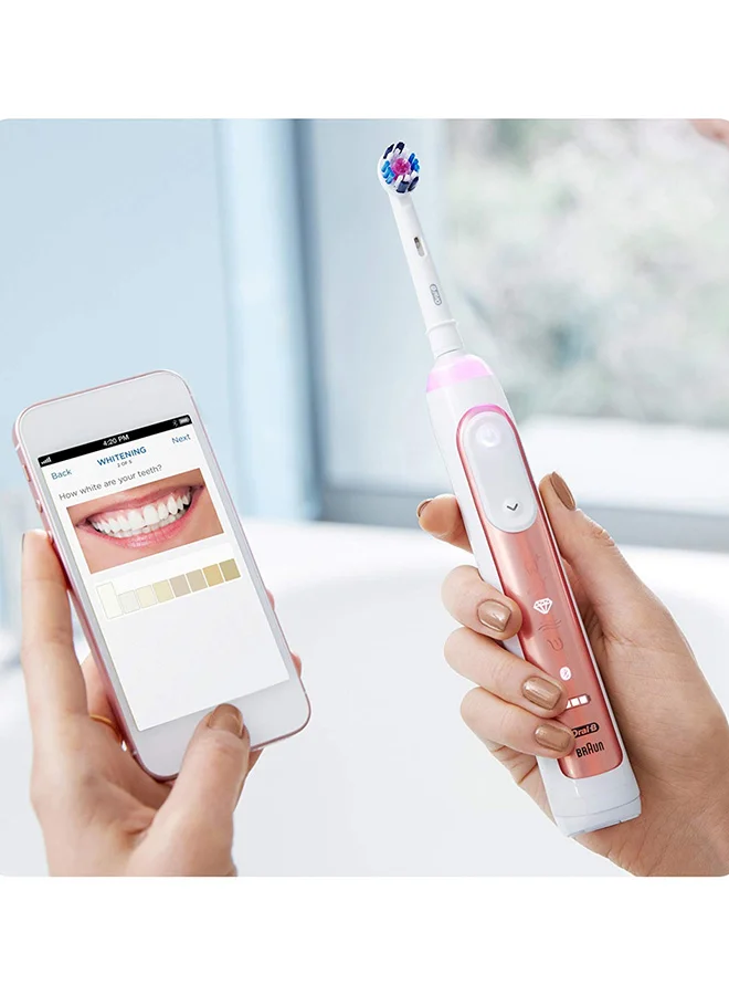 Oral-B Genius 9000 Electric Tooth Brush Powered by Braun D701.545.6XC Rose Gold/White