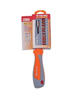 PRO-TECH 13-Piece Screwdriver Set Grey/Orange 7inch  - Image 1