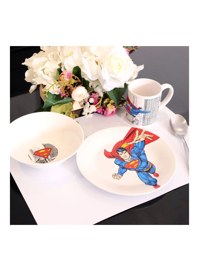 مارفل طقم طعام الفطور بطبعة سوبرمان مكون من 3 قطع - Image 5
