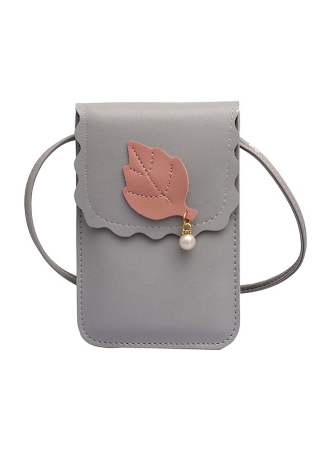 Stylish Brief Casual Mobile Phone Crossbody Bag Grey