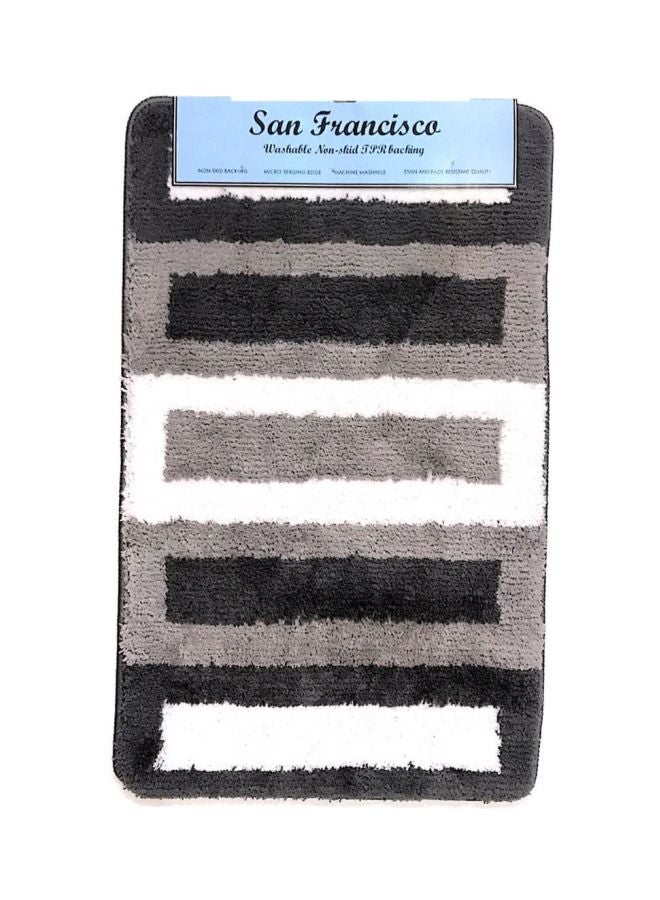 Non-Skid Entrance Doormat Grey/Black/White 50x80cm - v1589297821/N37624516A_1