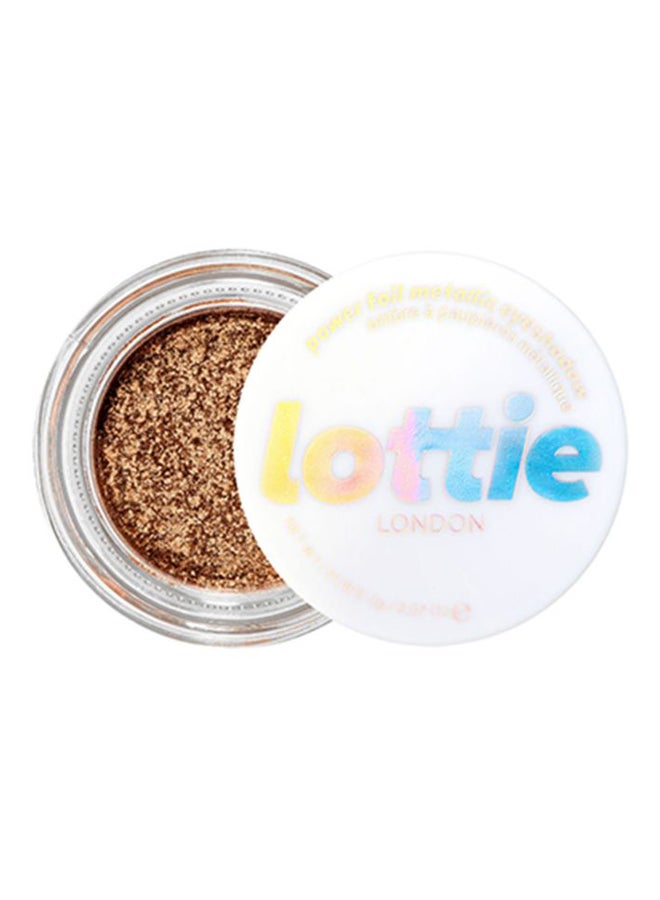 Power Foil Metallic Eyeshadow Golden Brown
