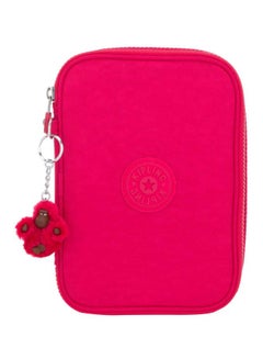 kipling 100 Pens Pencil Case True Pink  - Image 1