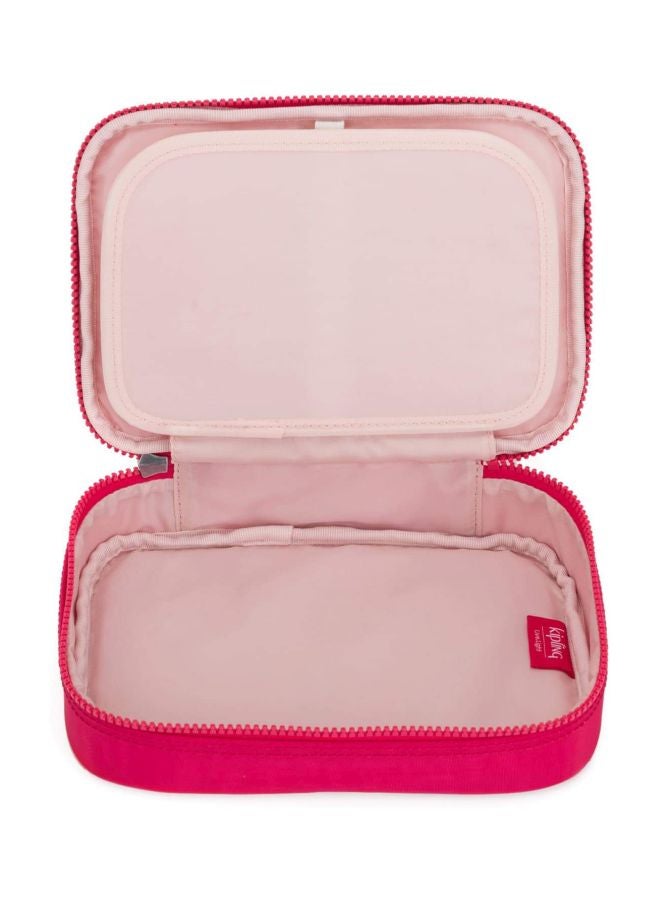 kipling 100 Pens Pencil Case True Pink  - Image 2