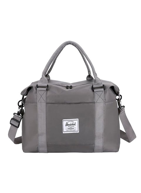 Solid Pattern Travel Bag Grey
