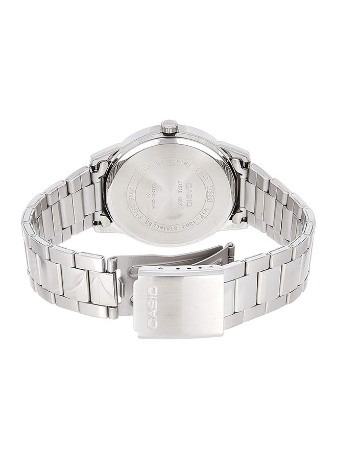 كاسيو ساعة يد إنتيسر كوارتز بعقارب طراز MTP-1303D-7BVDF - 40 مم - فضي للرجال - Image 2