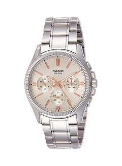 Men's Stainless Steel Analog Wrist Watch MTP-1375D-7A2VDF - 42 mm - Silver