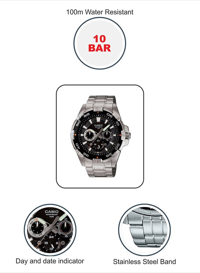 CASIO - Men's Enticer Analog Watch Mtd-1069D-1Av - Image 1