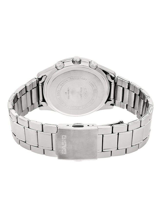 CASIO - Men's Water Resistant Chronograph Watch MTP-1375D-1A - 42 mm - Silver - Image 1