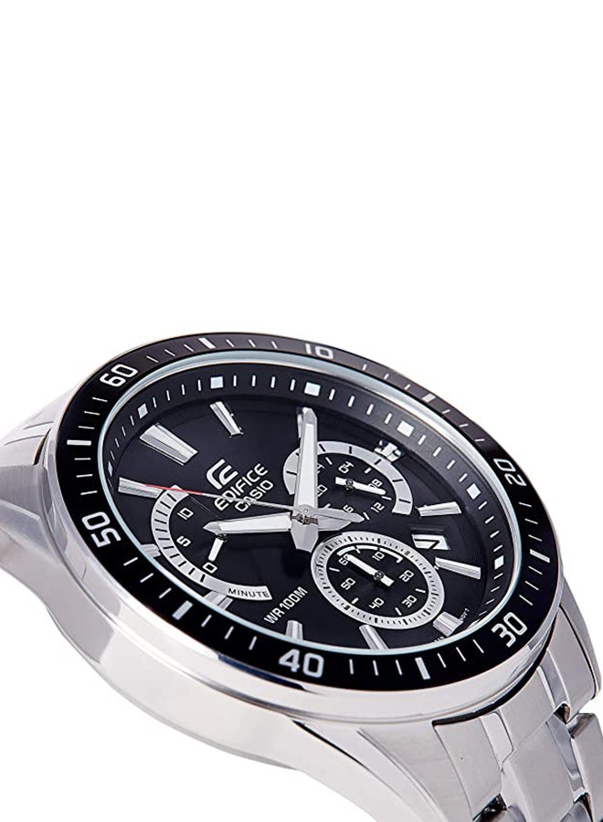 كاسيو ساعة يد إديفيس كرونوغراف طراز EFR-552D-1AVUDF - قياس 53 مم - لون فضي للرجال - Image 5