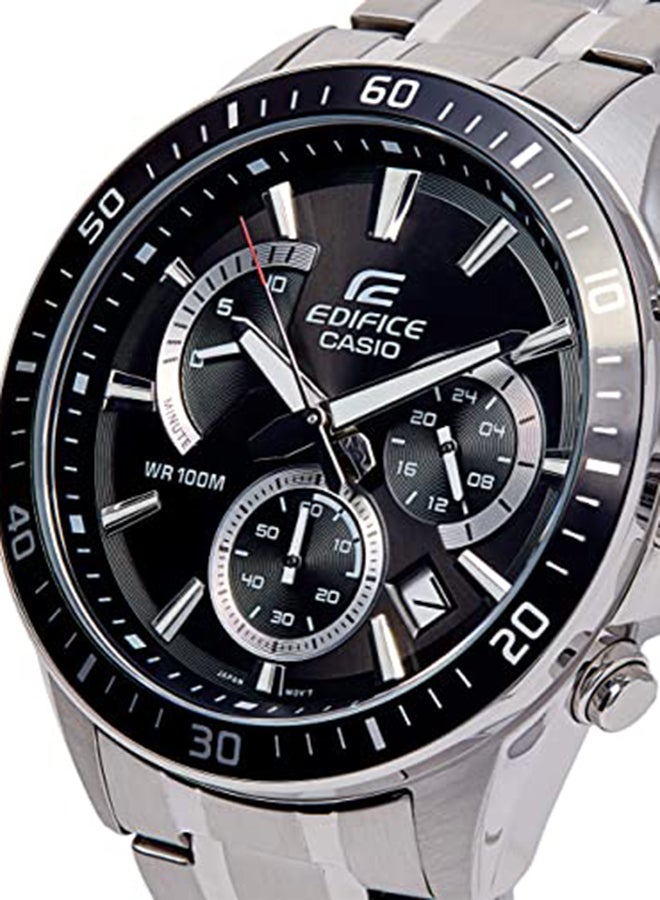 كاسيو ساعة يد إديفيس كرونوغراف طراز EFR-552D-1AVUDF - قياس 53 مم - لون فضي للرجال - Image 4