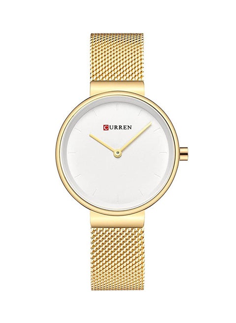 Women's Water Resistant Analog Watch 9016 - 30 mm - Gold