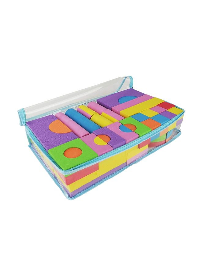 52-Piece Foam Building Block Set 50x20x14cm  - Image 1