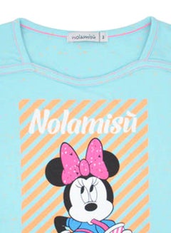 Nolamisu Scoop Neck Short Sleeve T-Shirt Multicolour  - Image 2