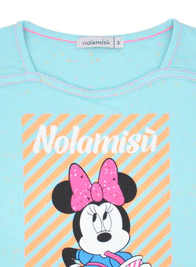 Nolamisu Scoop Neck Short Sleeve T-Shirt Multicolour  - Image 2