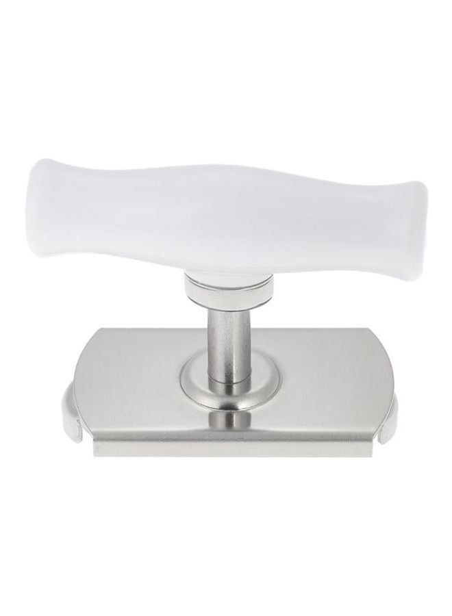 Generic Adjustable Twist Jar Opener Silver/White 9cm  - Image 3