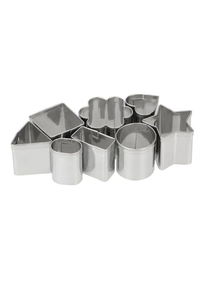 24-Piece Cookie Cutter Set Silver 12.5centimeter - Image 3