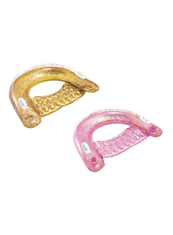 INTEX Inflatable Lightweight Foldable Compact Unique Design Glitter Pool Float 119x97x28cm - Image 4