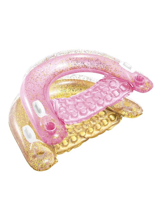 INTEX Inflatable Lightweight Foldable Compact Unique Design Glitter Pool Float 119x97x28cm - Image 3