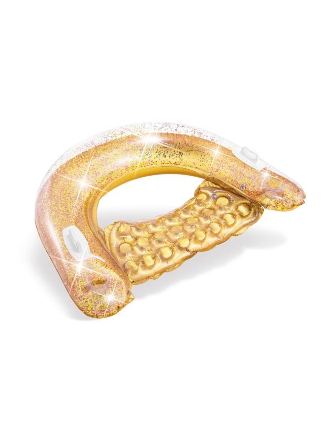 INTEX Inflatable Lightweight Foldable Compact Unique Design Glitter Pool Float 119x97x28cm - Image 2