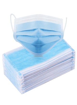50-Piece Disposable 3-Layer Earloop Face Masks Set - v1589378178/N37835264A_1