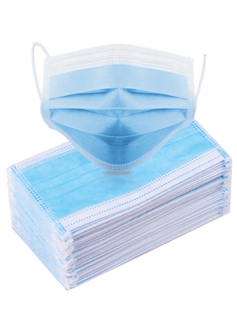 50-Piece Disposable 3-Layer Earloop Face Masks Set