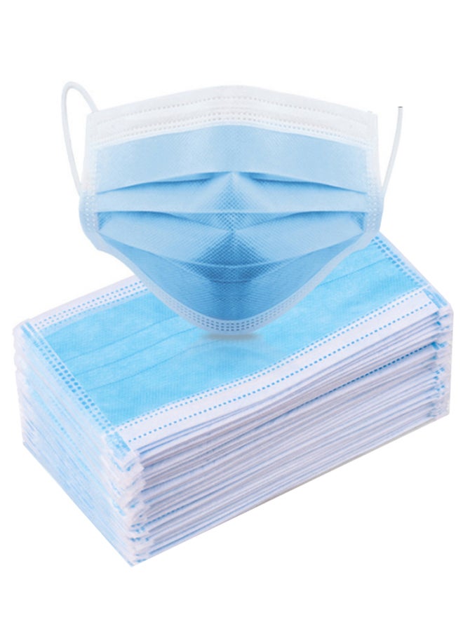 50-Piece Disposable 3-Layer Earloop Face Masks Set