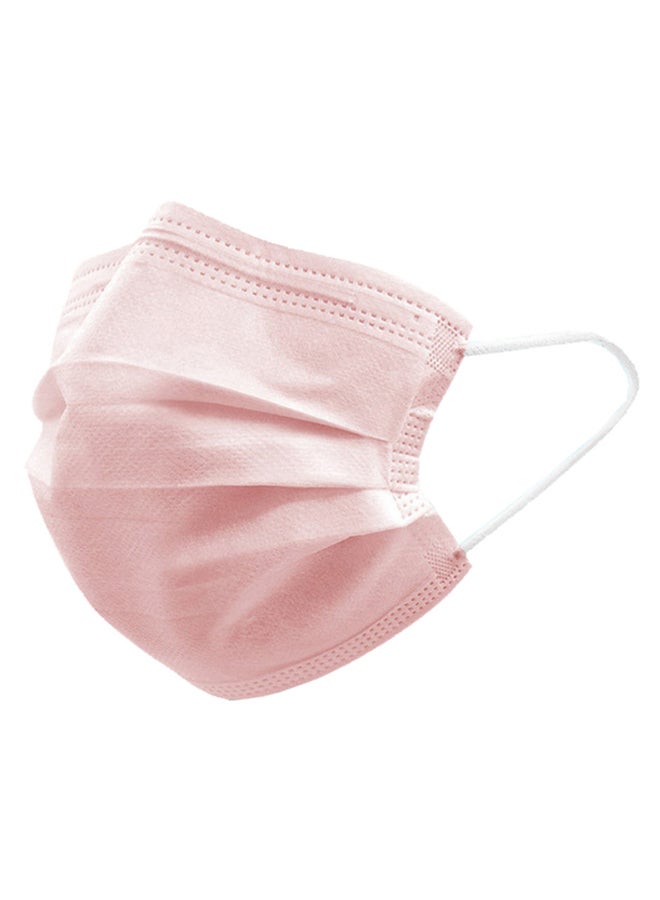 50-Piece Disposable Non-Woven 3-Layer Sanitary Mask Set