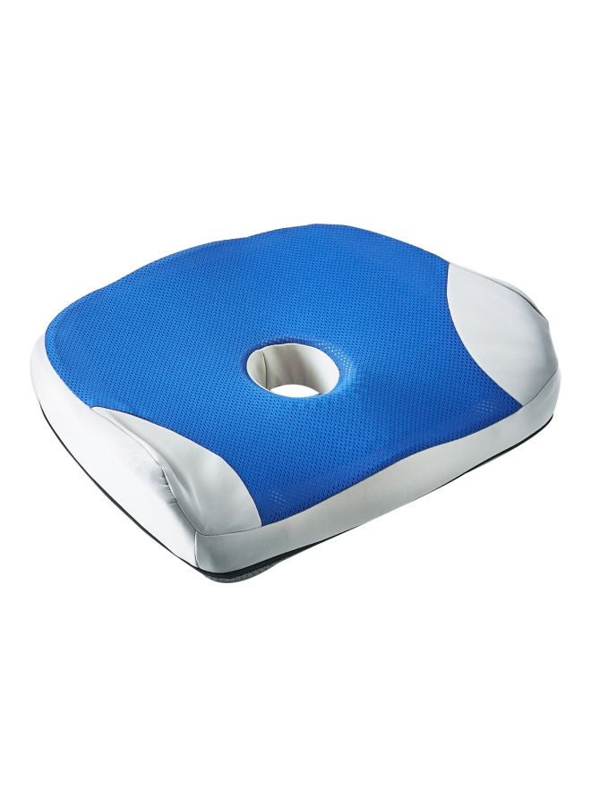 Home Box Lavish Gel Memory Foam Chair Cushion Blue/White 44x9.5x38cm  - Image 1
