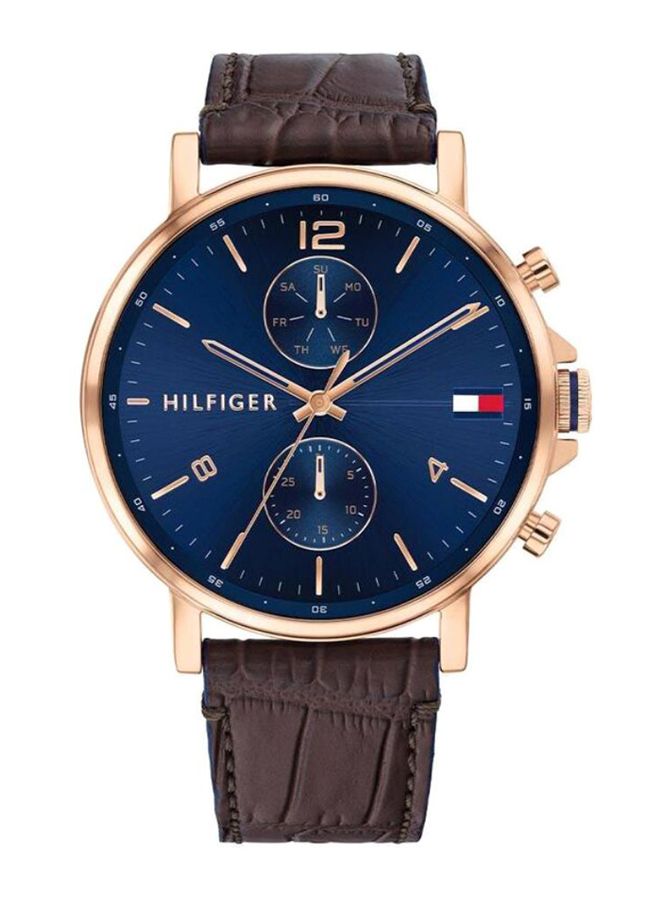 Men's Leather Multi-Function Daniel Chronograph Watch 1710418
