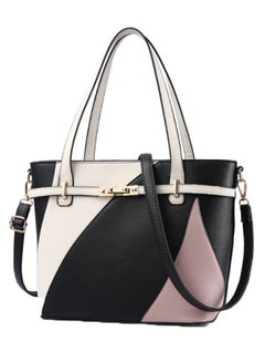 Fashion Light Colour Block Comfortable Shoulder Bag White/Black/Beige