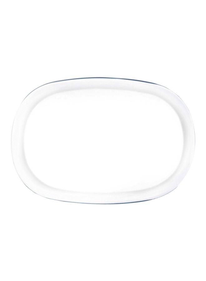 Home Box Oval Shaped Platter White 35cm 