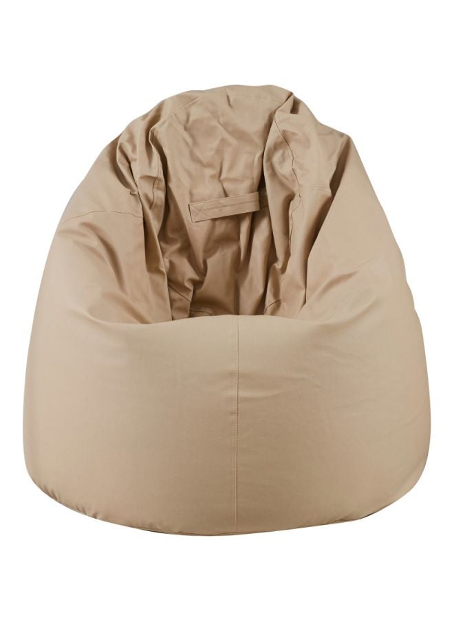 Home Box - Stunning Plain Patterned Durable Multi-Purpose Bean Bag With Polystyrene Filling Beige 75 x 110cm - Image 1