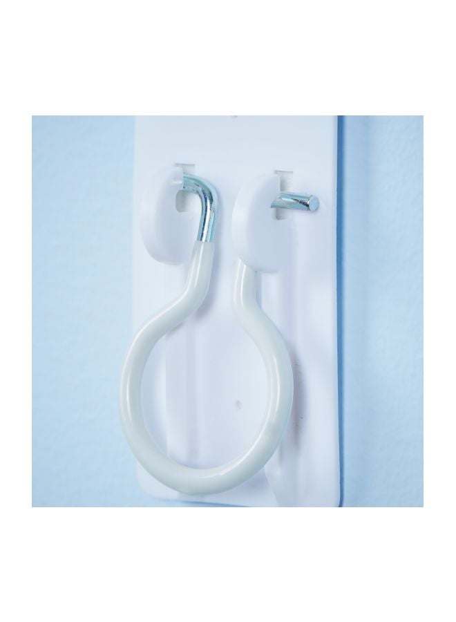 Home Box Plastic Hook White 2.2x5x10cm - Image 3