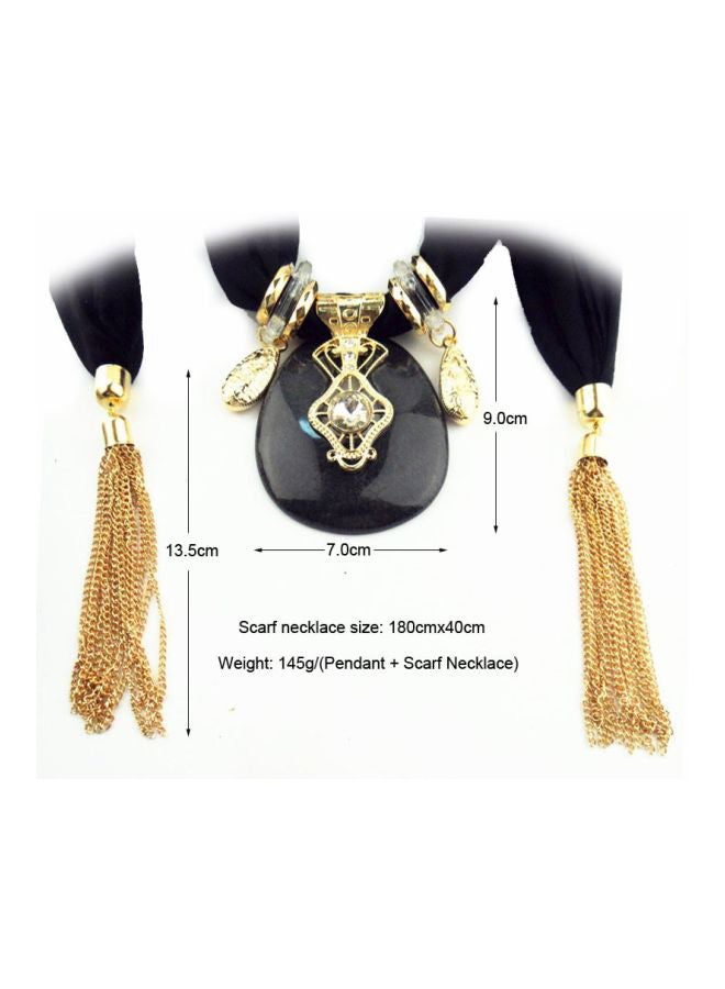 Beauenty Long Tassel Pendant Scarf Necklace  - Image 2