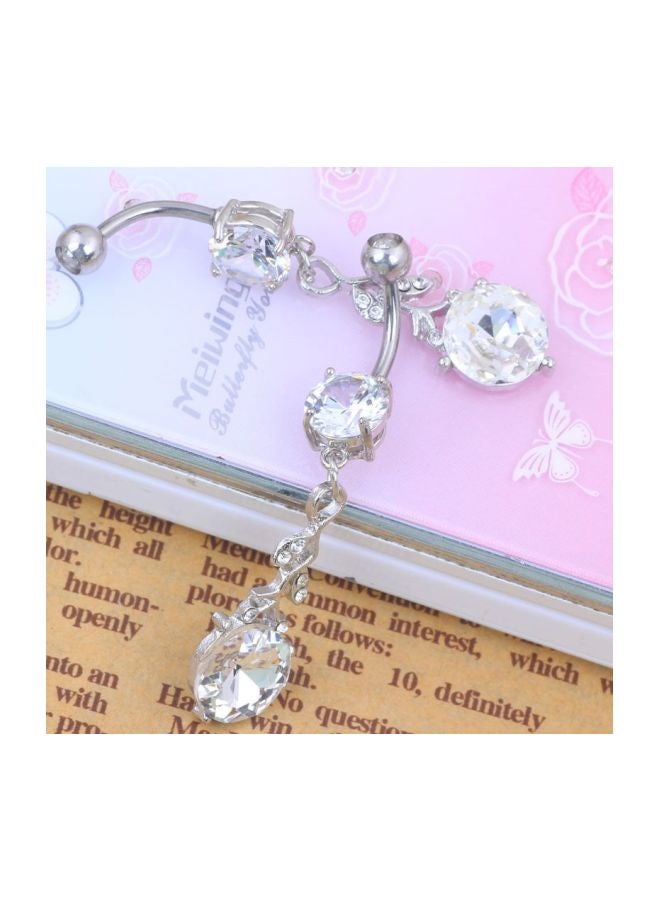 Generic - Stainless Steel Dangle Belly Button Ring - Image 1