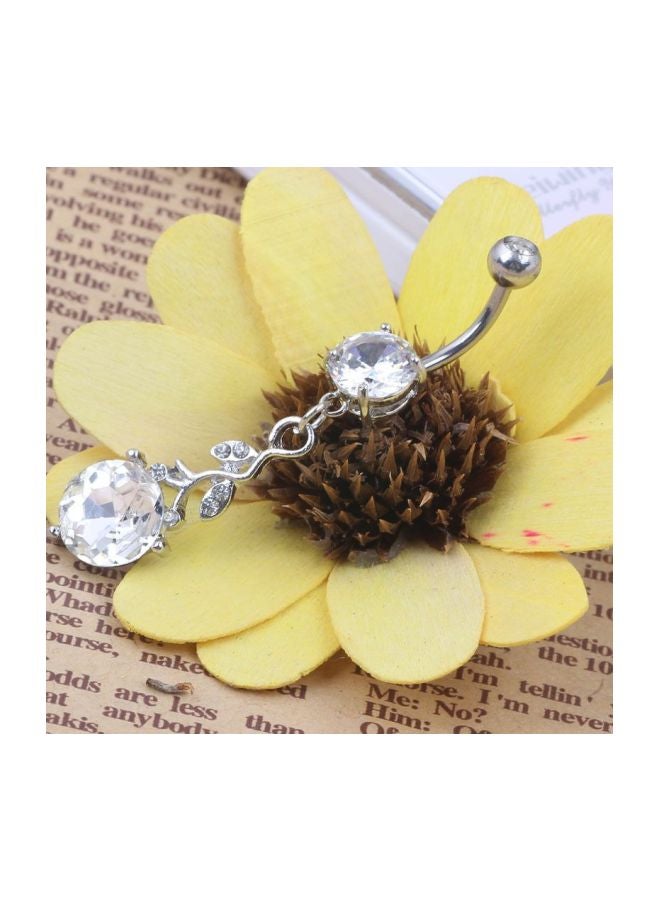 Generic - Stainless Steel Dangle Belly Button Ring - Image 1