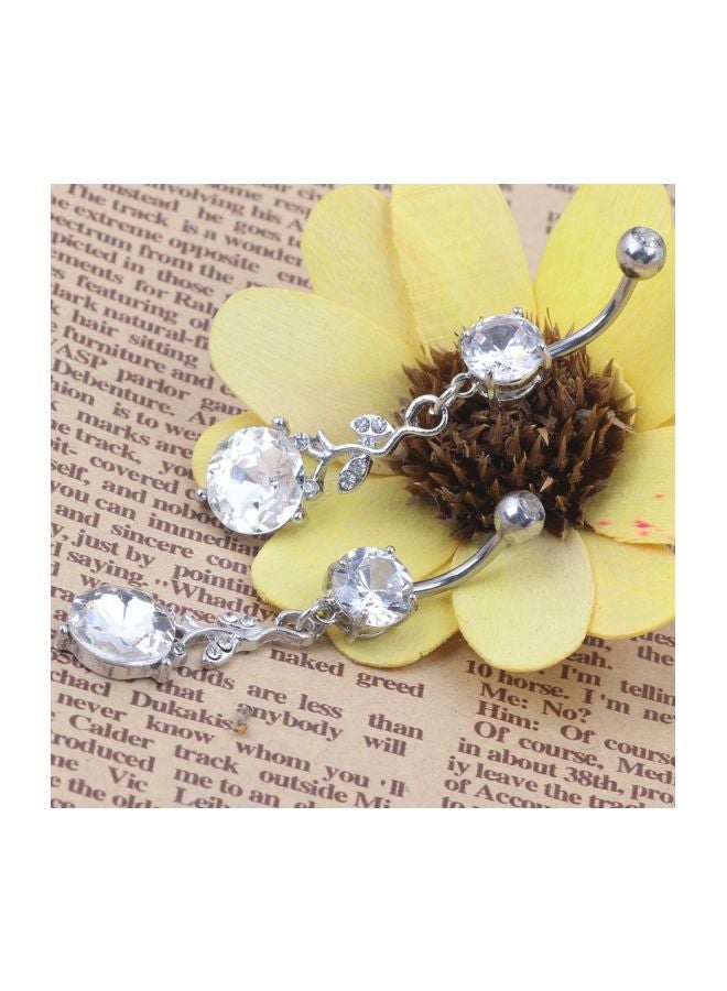 Generic - Stainless Steel Dangle Belly Button Ring - Image 1