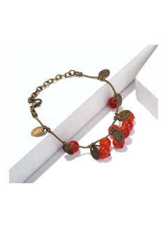 Beauenty Crystal Cherry Metal Charm Bracelet  - Image 2