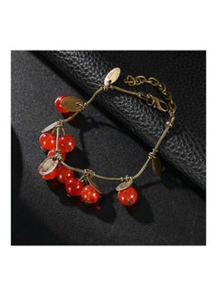 Beauenty Crystal Cherry Metal Charm Bracelet  - Image 3