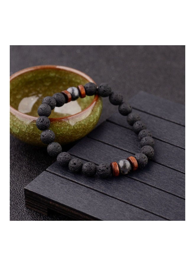 Beauenty Lava Stone Beaded Bracelet  - Image 2