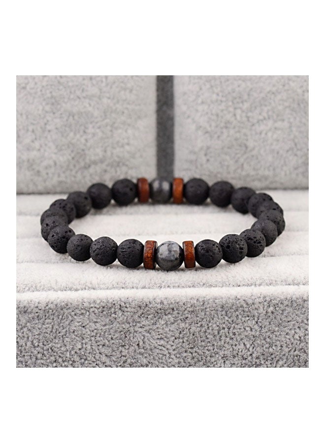 Beauenty Lava Stone Beaded Bracelet  - Image 4