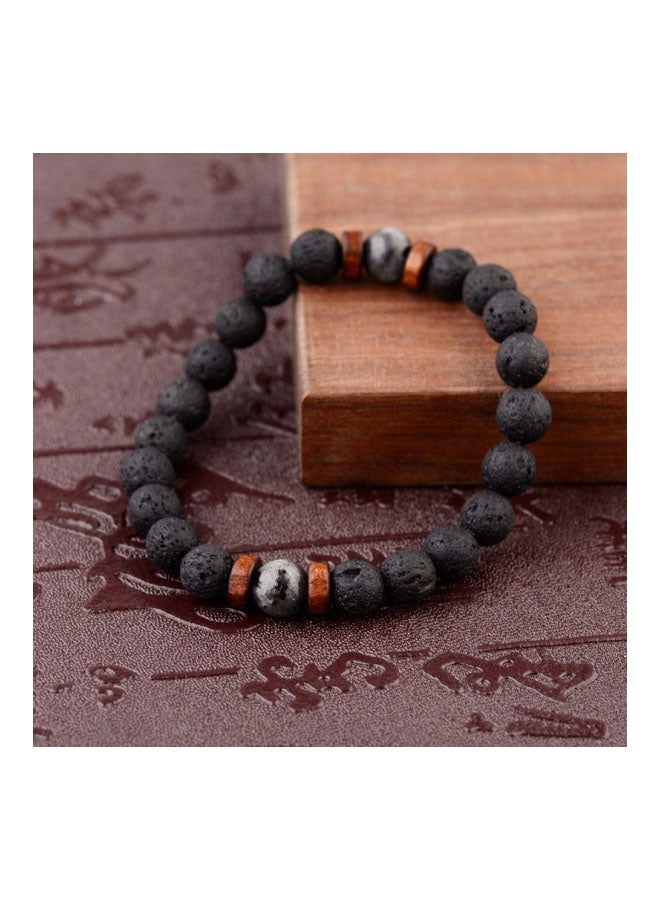 Beauenty Lava Stone Beaded Bracelet  - Image 3
