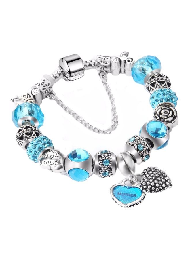Beauenty Flower Glass Beaded Charm Bracelet  - Image 1