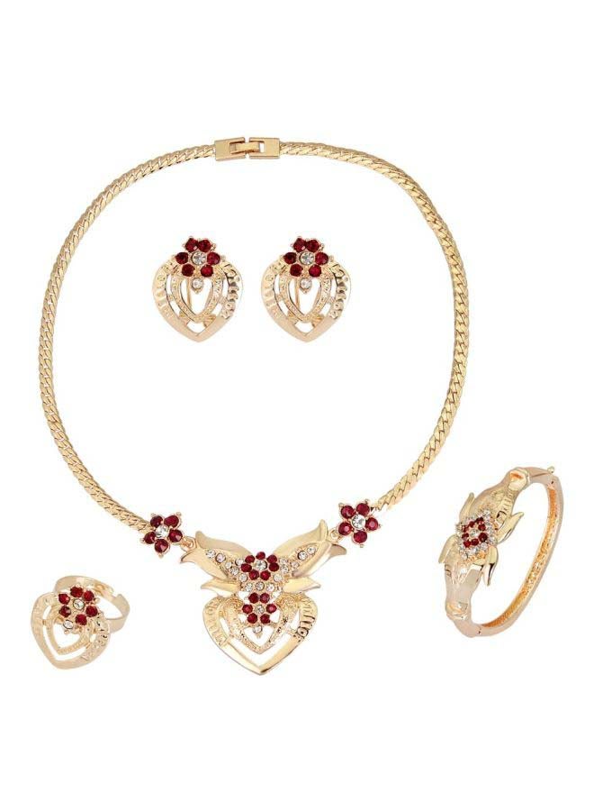 Beauenty 5-Piece Rhinestone Studded Jewelry Set - Image 1